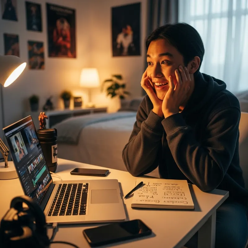 Excited Asian Vlogger: My First Vlogs Journey Begins