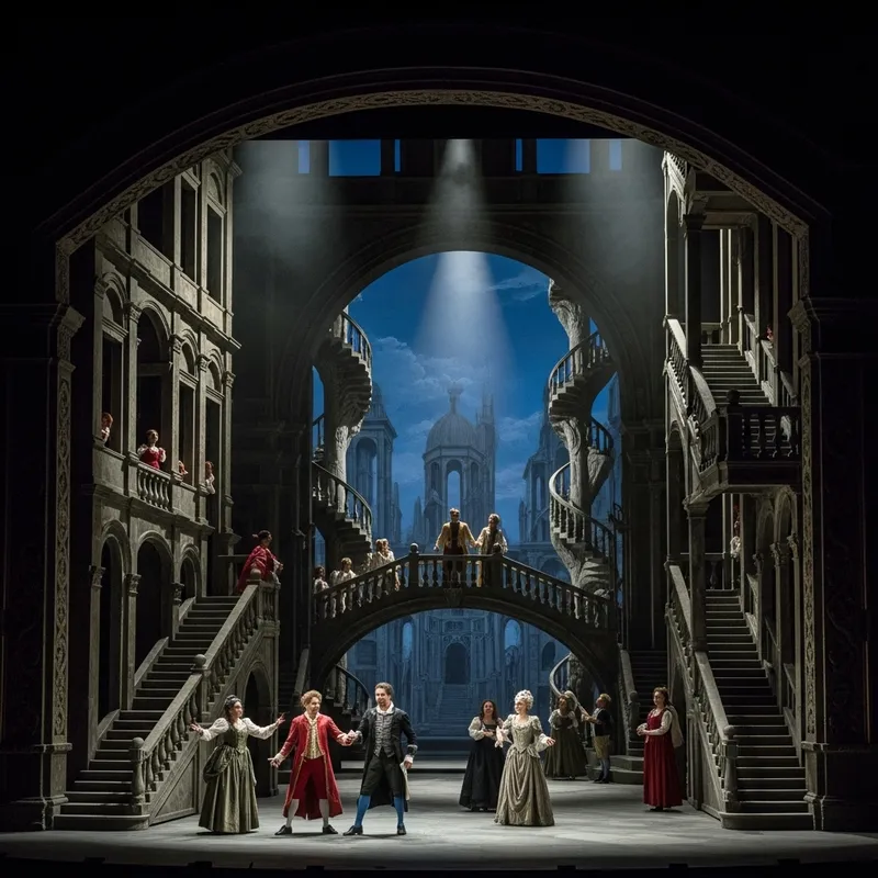 Theatrical Scene Inspired by Piranesi's Etchings