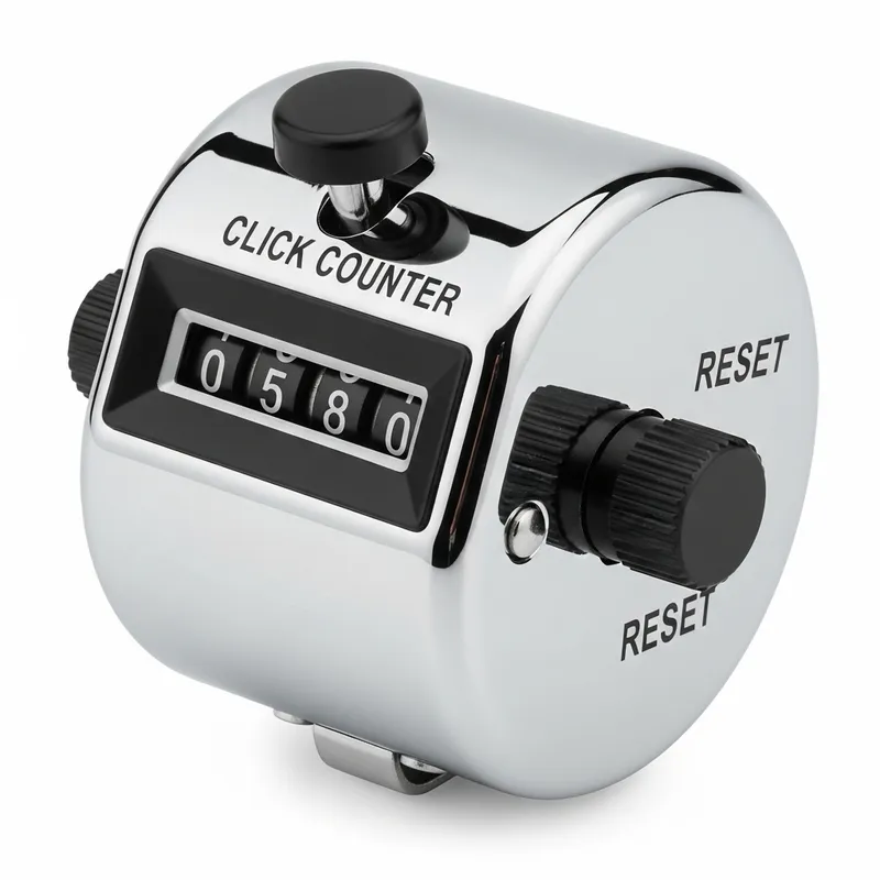Metal Tally Counter - Compact Mechanical Display