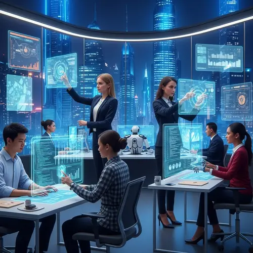 Futuristic 2050: AI & Software Developers in Harmony