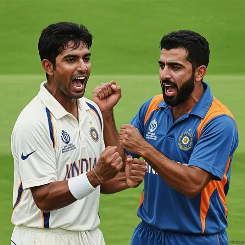 Vibrant Cricket Field Victory Celebration - 8K Resolution Image