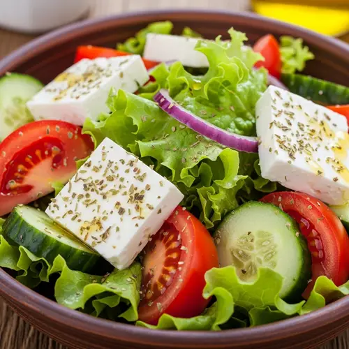 Greek Salad Recipe without Olives | Fresh Ingredients