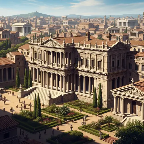 Roman Mansion Depiction Inspired by Quo Vadis | Stately Architecture & Gardens