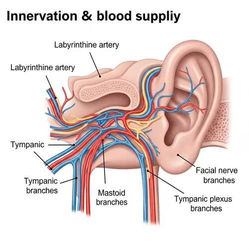 Middle Ear Innervation and Blood Supply: Detailed Anatomy