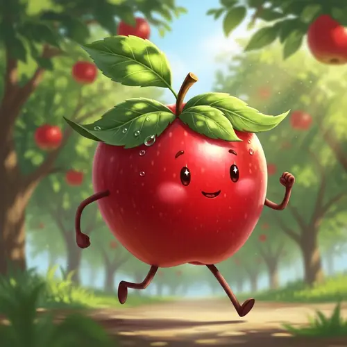 Playful Fruit Character: The Apple Inspiration