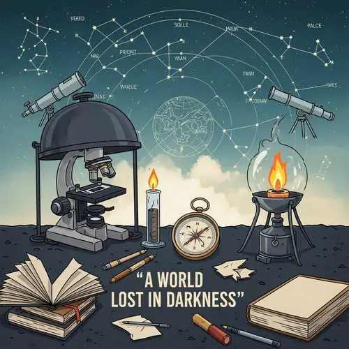 World Without Science Poster: A World Lost in Darkness