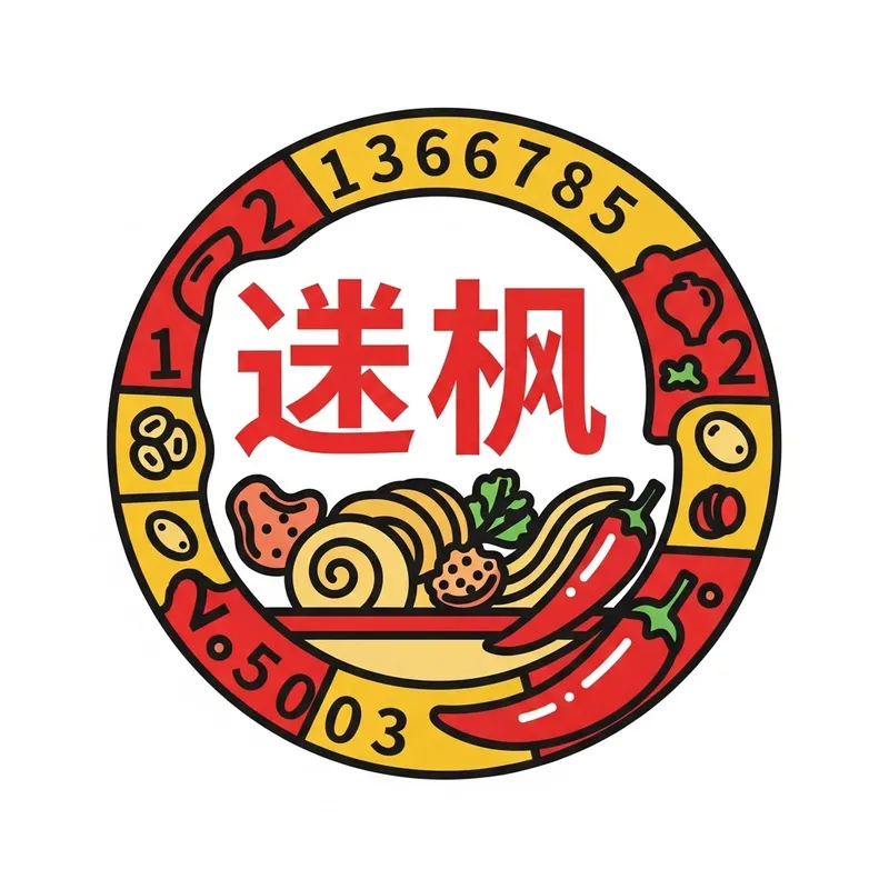 Vibrant Liuzhou River Snail Rice Noodle Icon