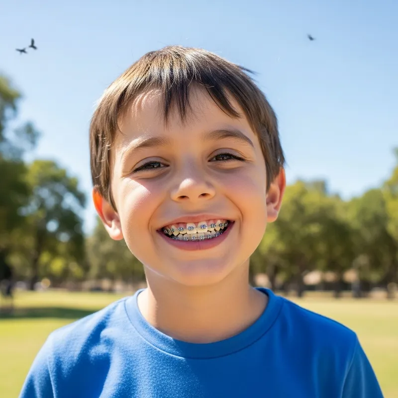 Adorable Timmy with Bright Braces | Youthful Joy Capture