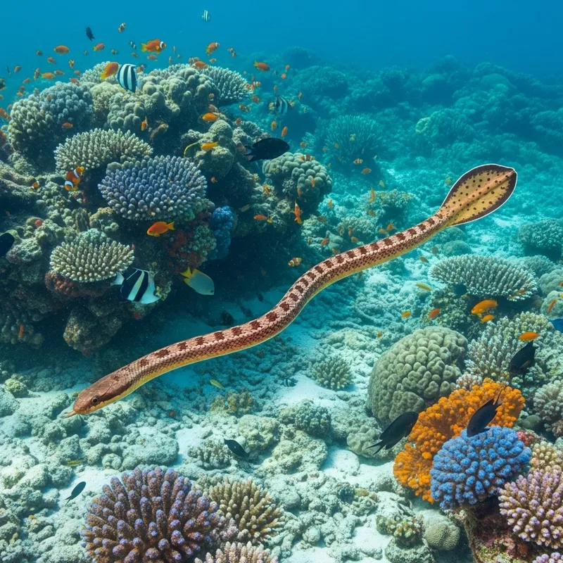 Shallow Water Reef Sea Snake - Aipysurus duboisii