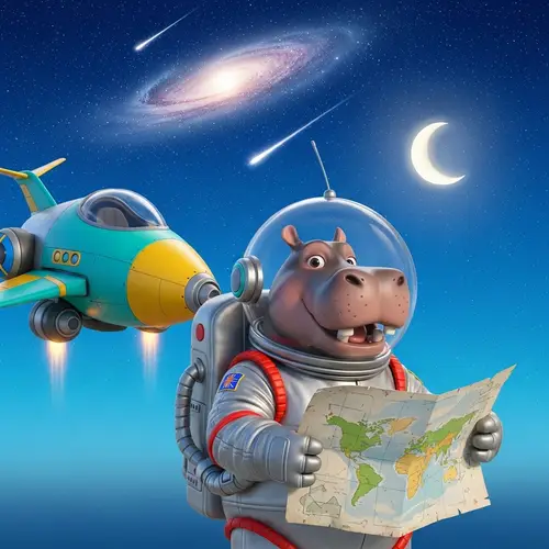 Harold the Hippo Space Adventure | Cosmic Journey