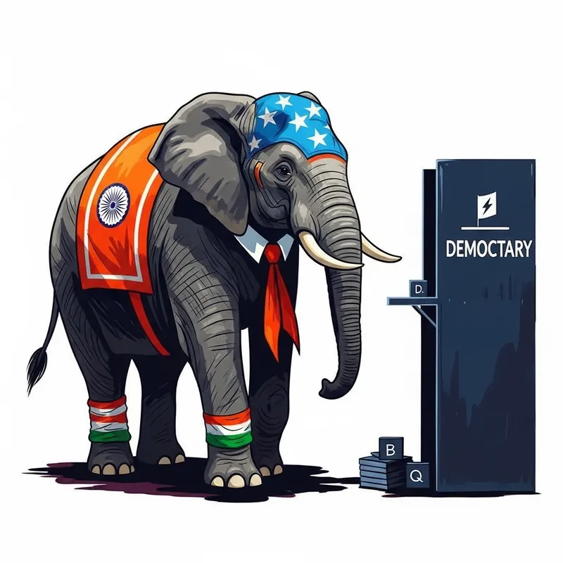 Patriotic Elephant: A Satirical Vote for Democracy