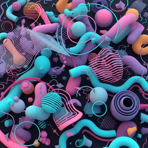 Futuristic Abstract Shapes: A Vision of Advanced Civilizations