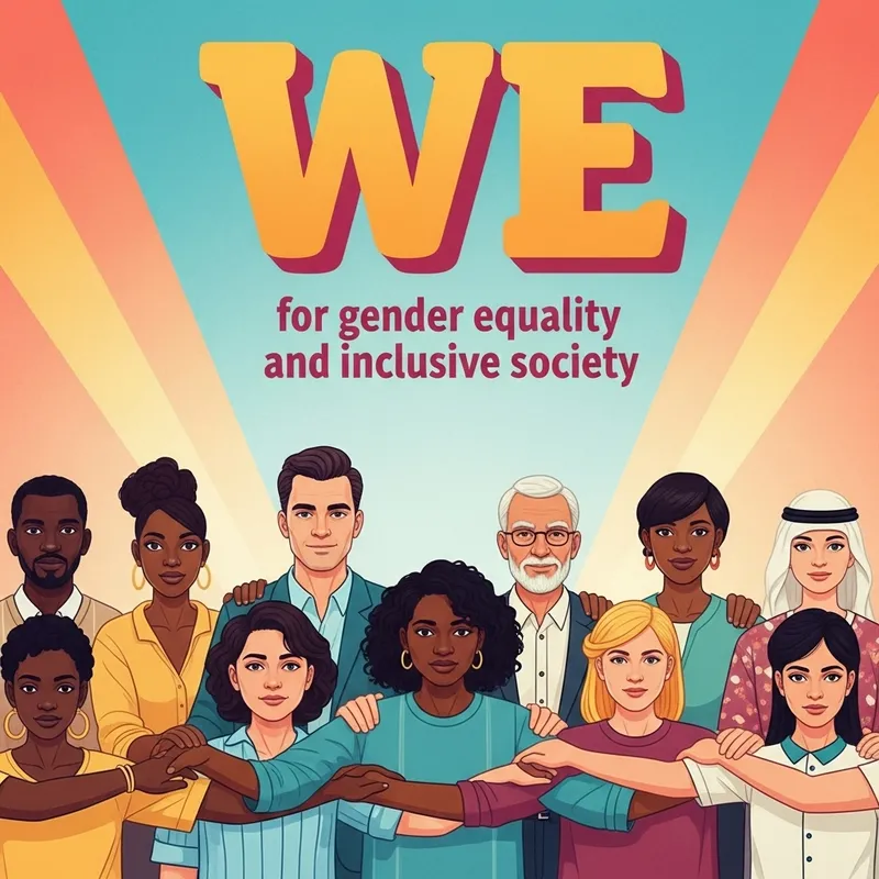 WE for Gender Equality & Inclusive Society - Poster Design