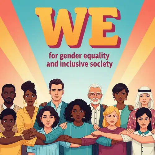 WE for Gender Equality and Inclusive Society Poster