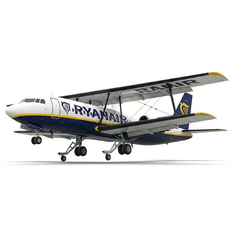 Ryanair Yellow and Blue Triplane Livery | Unique Aircraft Design Ryanair Yellow and Blue Triplane Livery | Unique Aircraft Design