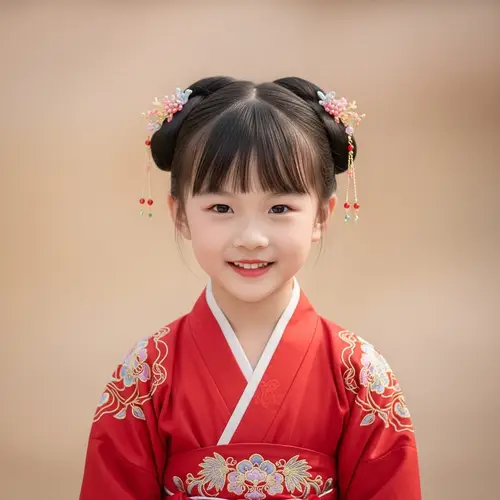 Precious Moment: Chinese Girl in Traditional Hanfu Dress