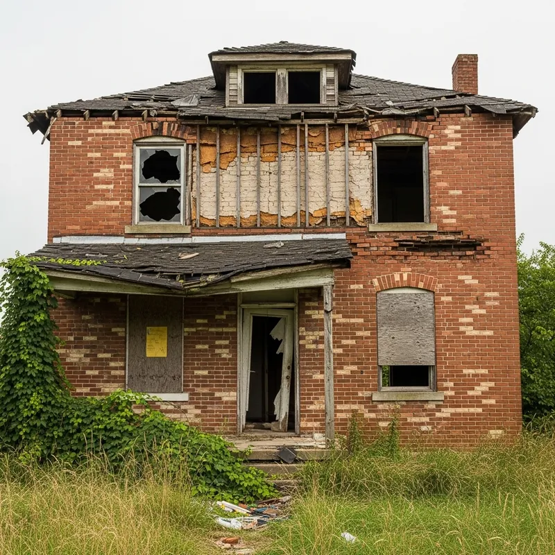 Ruinosa Two-Story Unifamiliar Dwelling Disarray