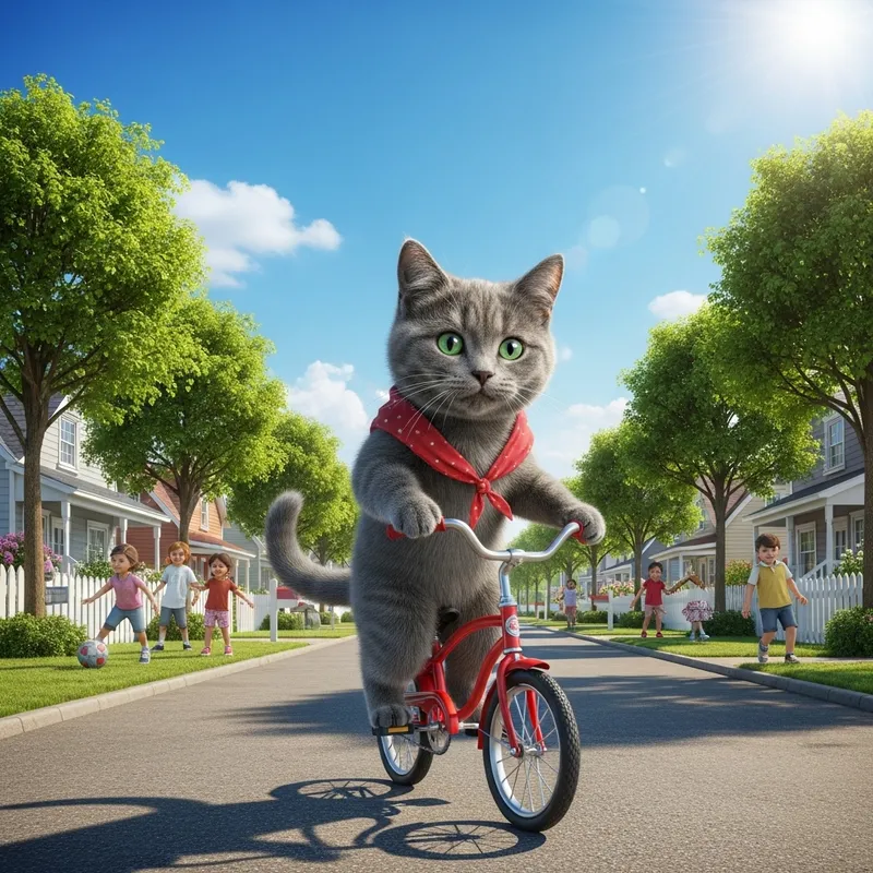 Whimsical Cat Bike Drive Adventure Whimsical Cat Bike Drive Adventure