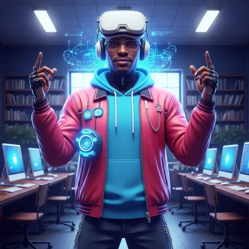 Futuristic Youthful Avatar in Education Setting