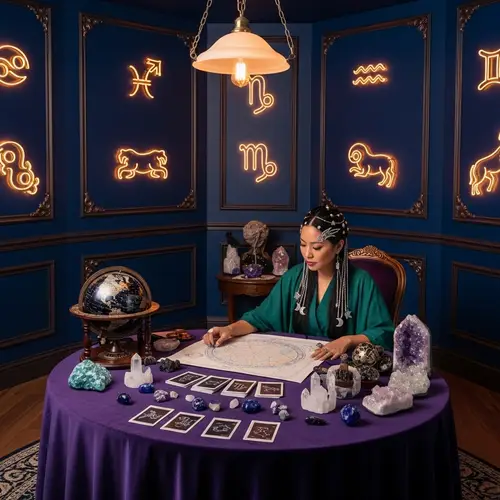 Celestial Astrology Room: Future Reading & Mystical Vibes