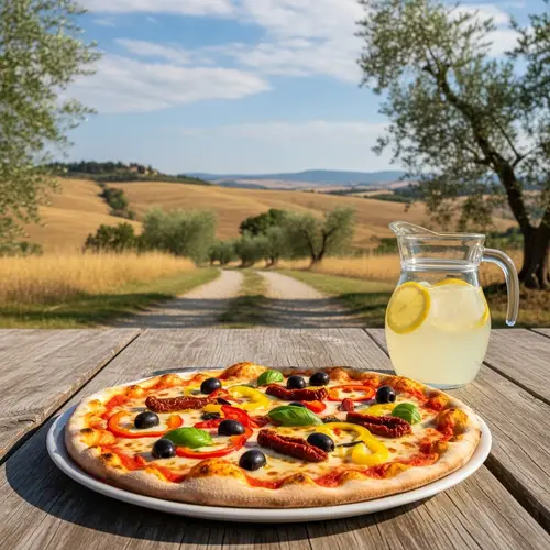 Delicious Pizza in Italian Countryside