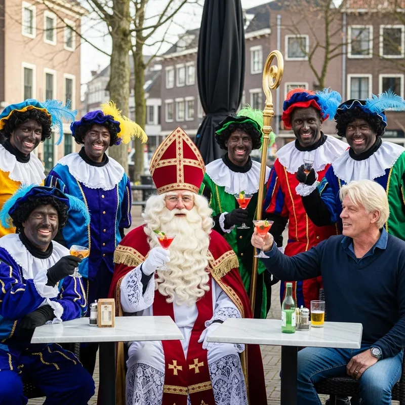 Sunny Day in Utrecht with Dutch Sinterklaas & Roetveeg Pieten Sunny Day in Utrecht with Dutch Sinterklaas & Roetveeg Pieten