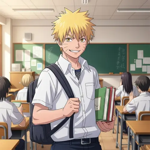 Young Student with Blonde Hair | Ninja Go Character