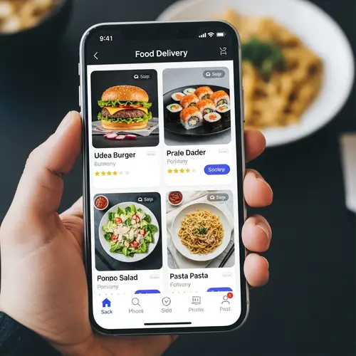 Delicious Dishes on Food Delivery App