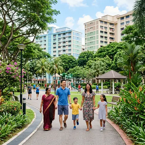 Happy Family Outing in Singapore's Lush Parks