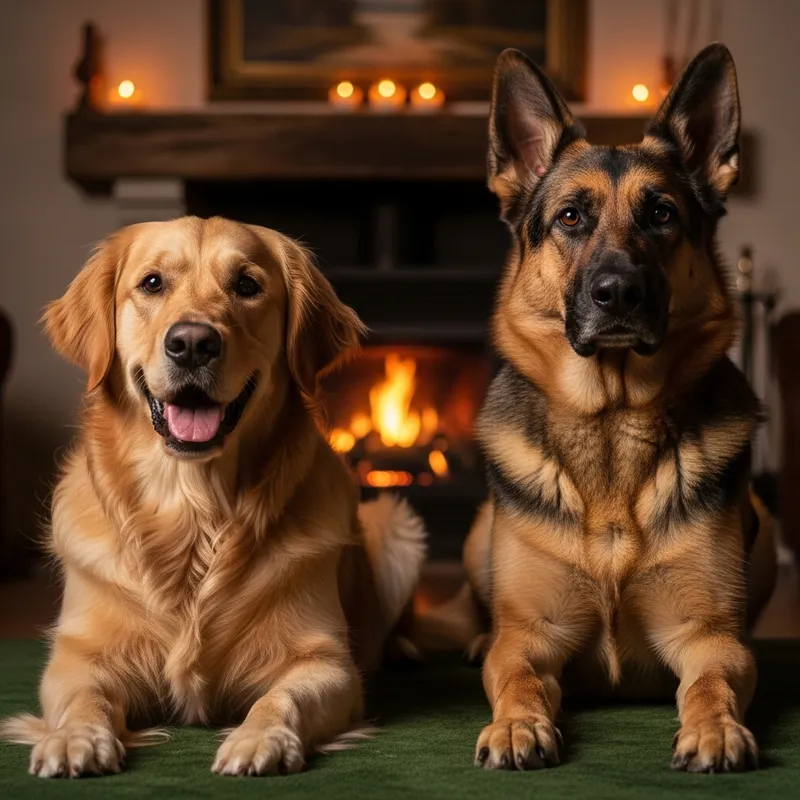 Too Cute: Two Dogs Sitting Side by Side