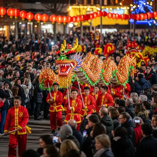 Vibrant Chinese Spring Festival Celebration 2024