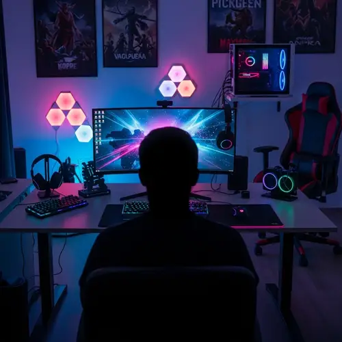 Faceless Man at Impressive Gaming Setup | Mystery Gamer