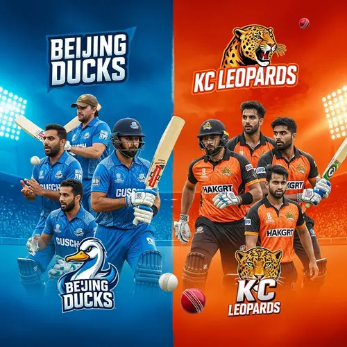 Beijing Ducks vs KC Leopards Cricket Tournament Poster