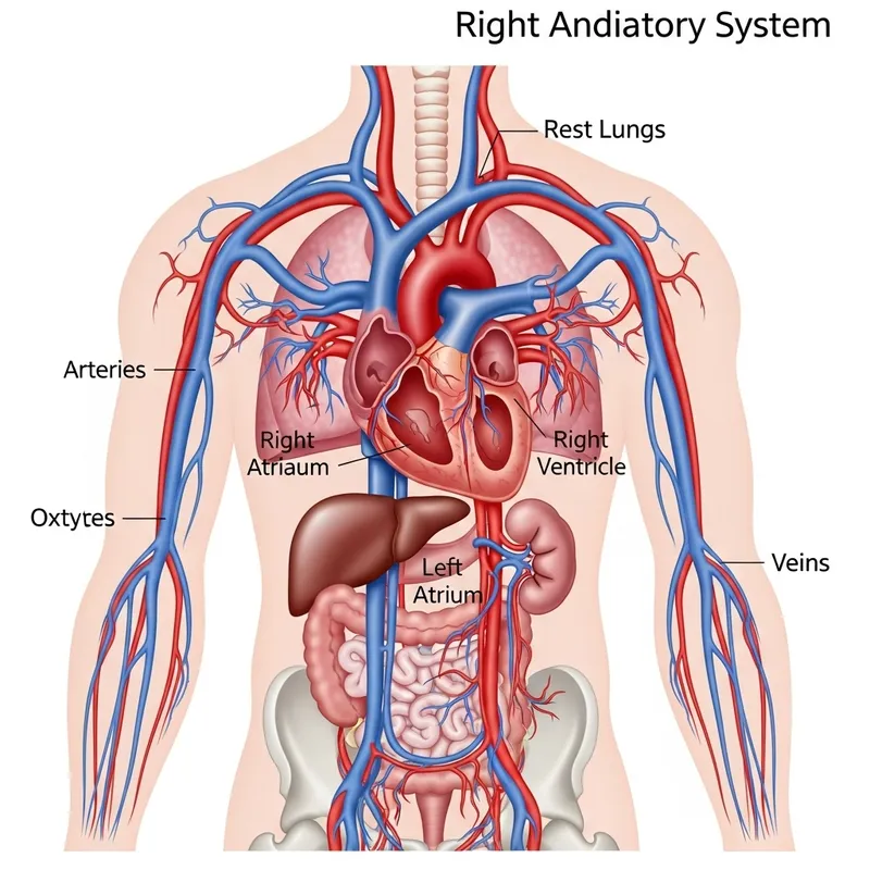 Human Circulatory System - Blood Circulation Diagram