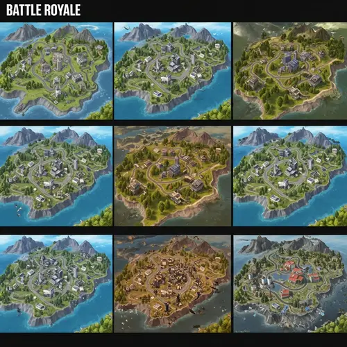 Evolution of Battle Royale Game Map | Map Updates Over Time