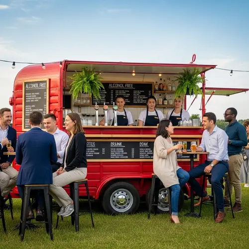 Luxurious Alcohol-Free Mobile Bar in a Horse Box