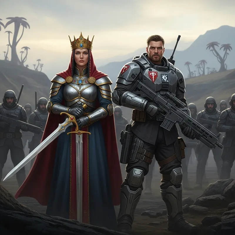 Regal Blade Queen and Jim Raynor - Leadership on Alien Battlefield