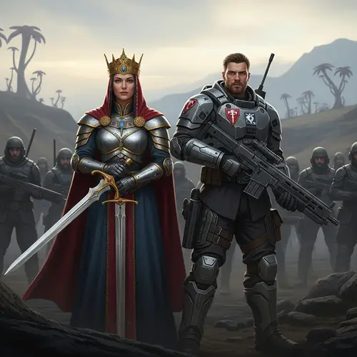 Regal Blade Queen and Jim Raynor - Leadership on Alien Battlefield