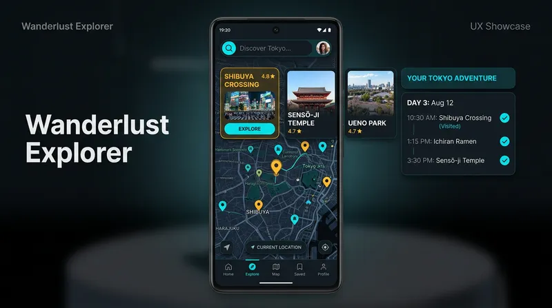 Explore Your World: Modern Travel App UX Design