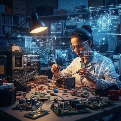 Determined Electronics Engineer in Chaotic Lab