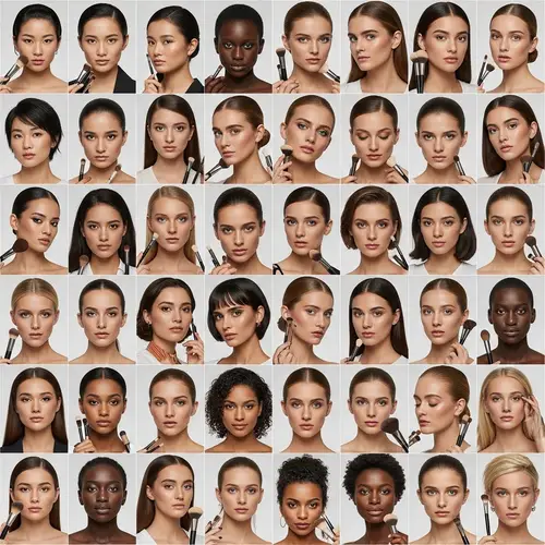 Photo-realistic Makeup Images Featuring Diverse Models