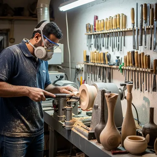 Master Woodturner: Crafting Artistic Creations