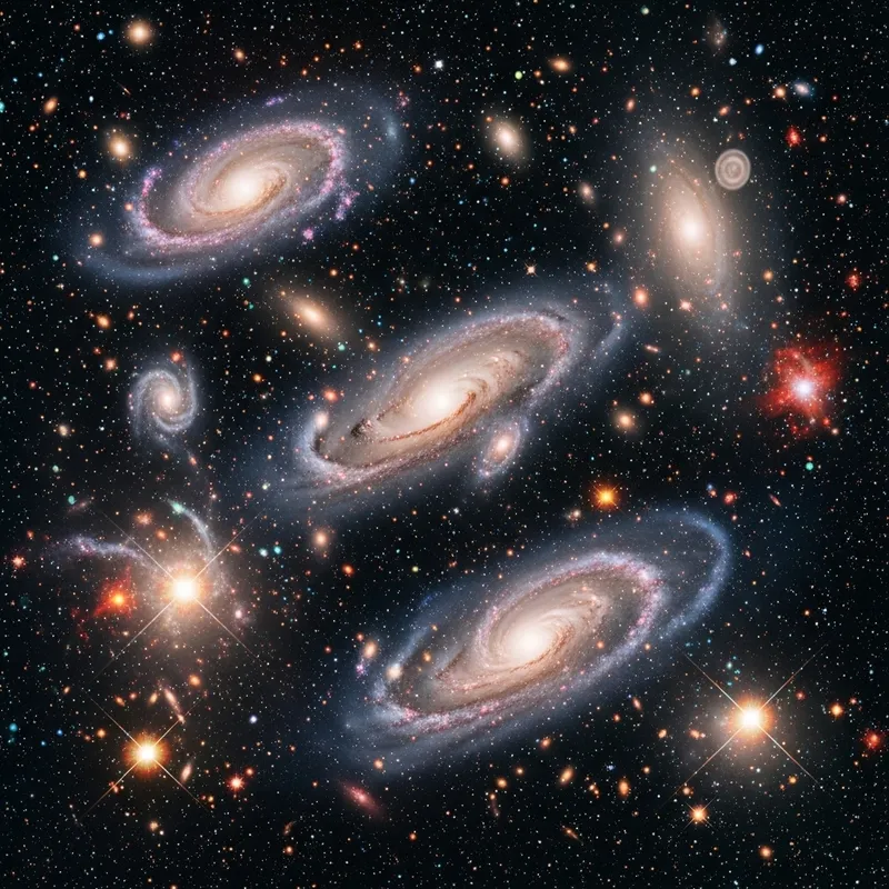 Breathtaking Universe Image | Colorful Stellar Clusters