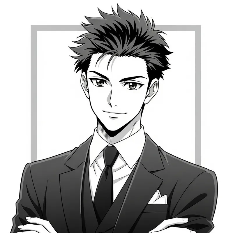 Anime Handsome Guy Style - Dapper and Sophisticated