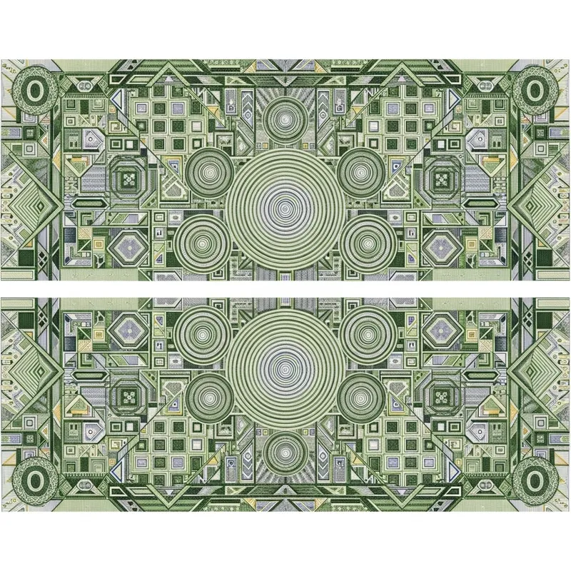 Geometric Banknote Design: Unique Patterns & Colors Geometric Banknote Design: Unique Patterns & Colors
