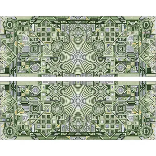 Geometric Banknote Design: Unique Patterns & Colors
