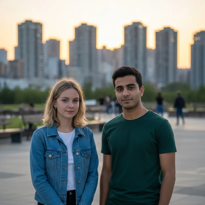 Diverse Teenagers in Urban Setting: Exploring Friendship