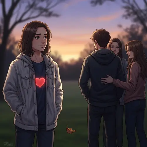 Unrequited Love Depiction: Hopeful Person Facing Rejection