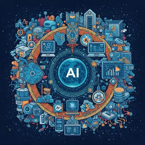 Philippine Qualifications Framework Artwork: Analytics & AI in Blue