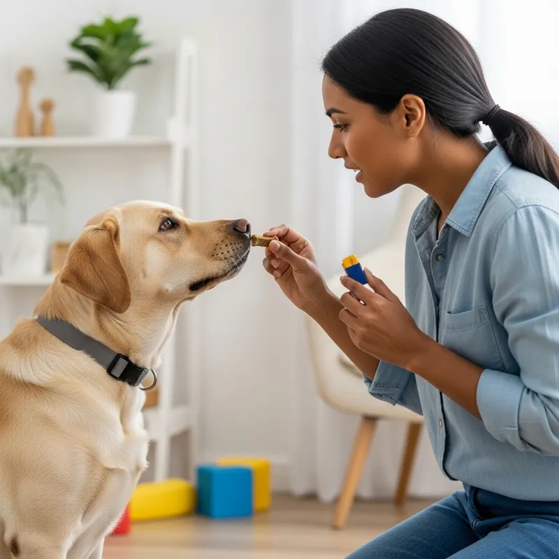 Positive Reinforcement Training for Cheerful Dog | Lab Training